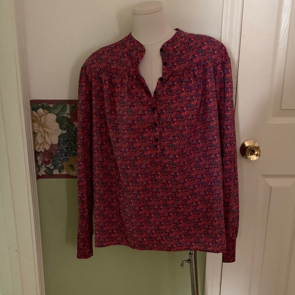 ba&sh Red Floral Women's Blouse